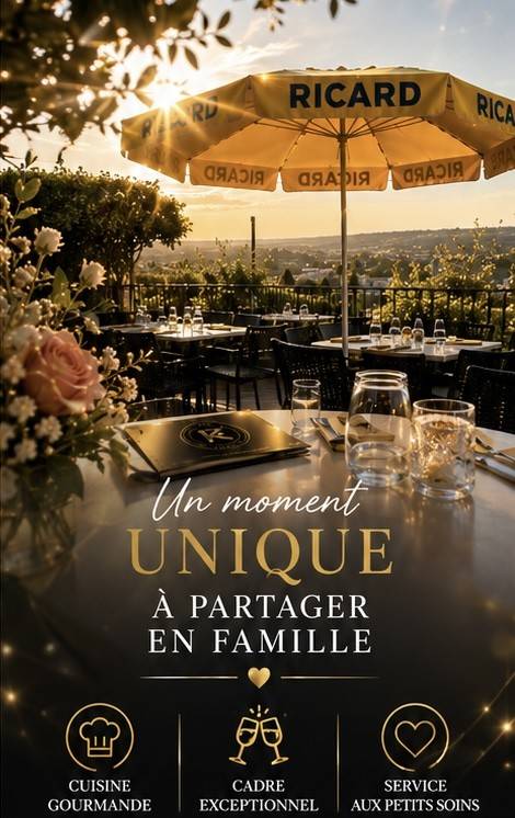 Repas sur notre terrasse roof top