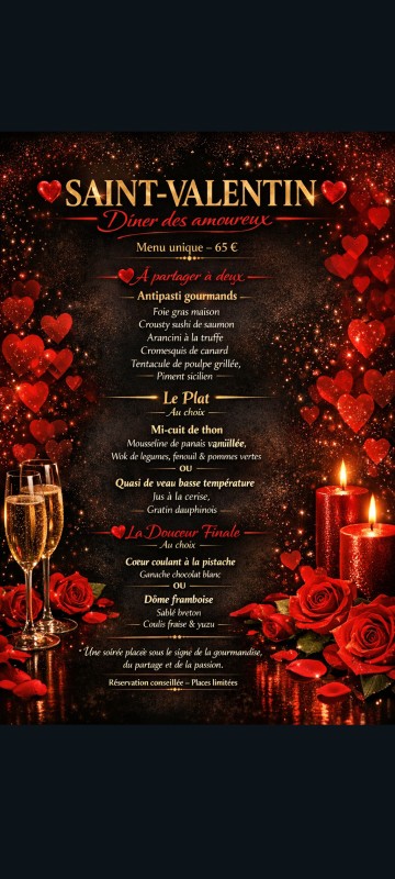 Dîner de st Valentin 2026