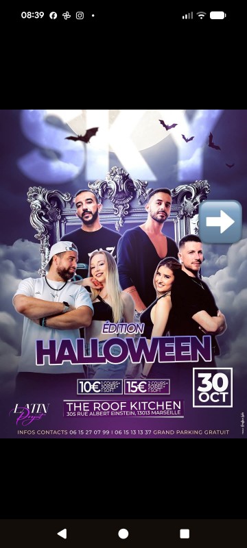 Soirée spéciale Halloween dans votre restaurant à Marseille : 2 soirées dansantes de folie!!! 